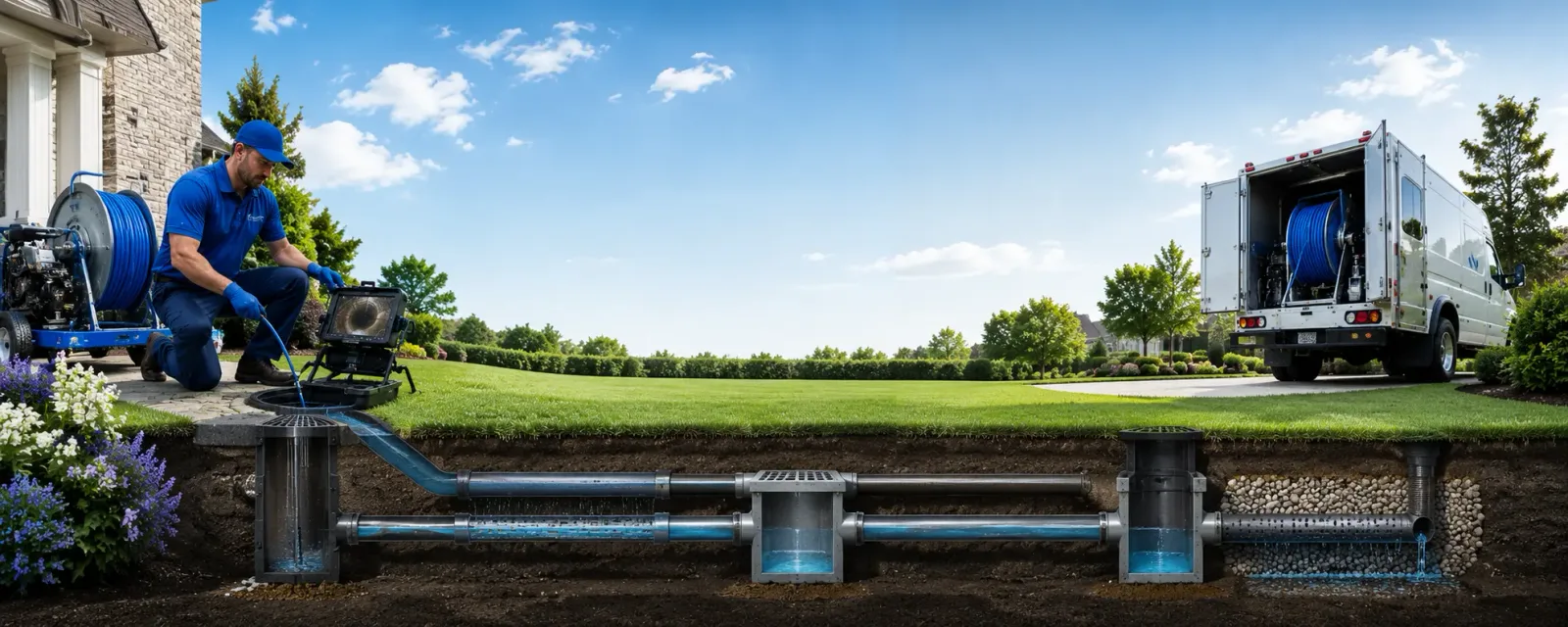 Outdoor drain cleaning information for Hamersville, OH